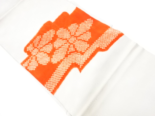 JAPANESE KIMONO / VINTAGE NAGOYA OBI / FLOWER & KANOKO APTTERN